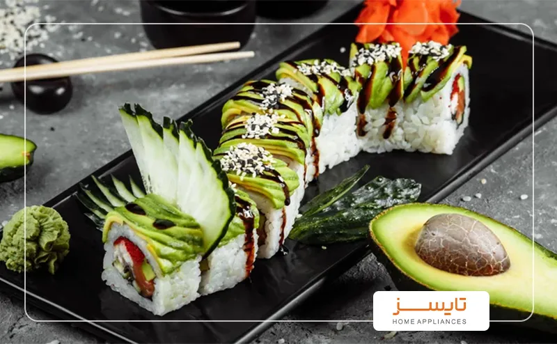 روز جهانی سوشی Sushi و معرفی 20 سوشی محبوب و پرطرفدار سوشی رول اژدها - معرفی انواع سوشی محبوب و پر طرفدار