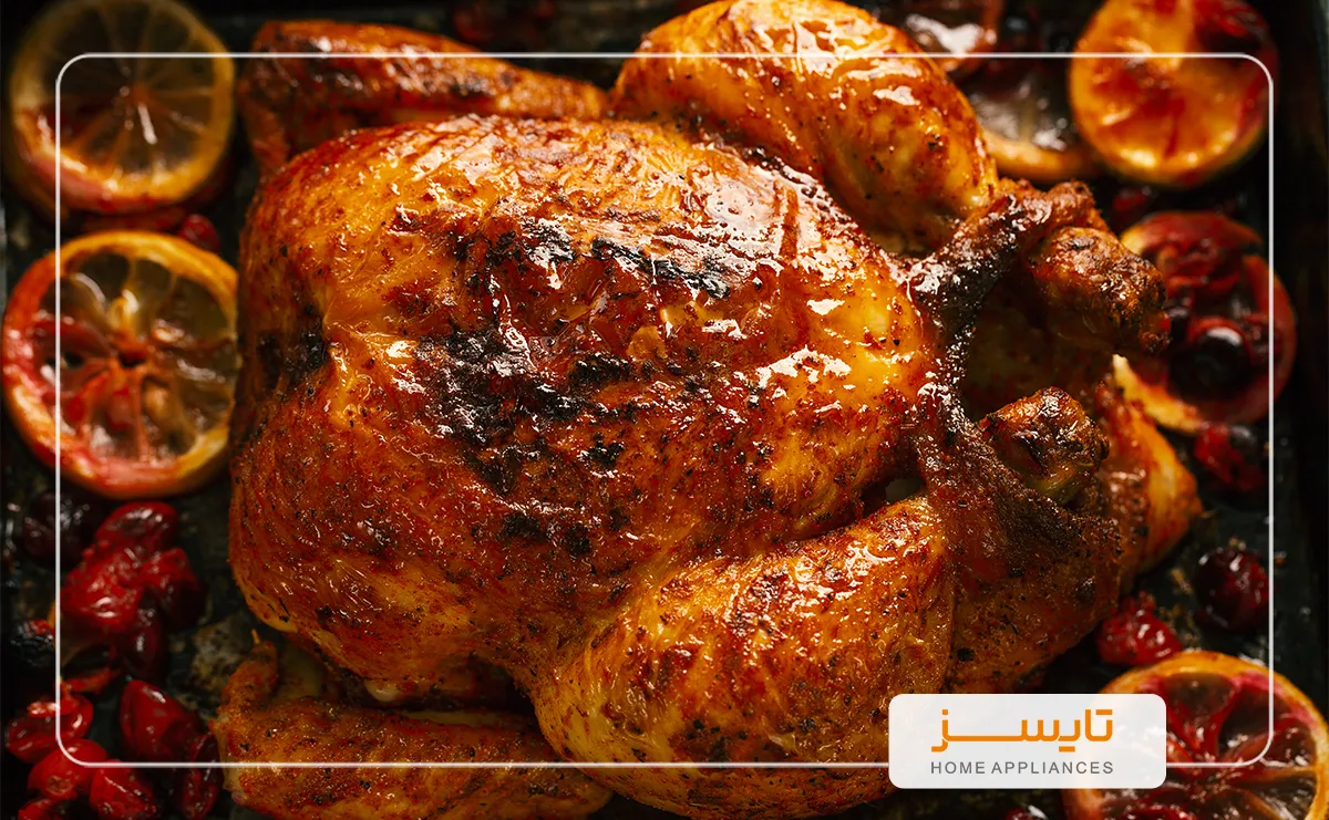 0 تا 100 قابلیت جوجه گردان در اجاق گازها و فرها طرز تهیه مرغ بریان با جوجه گردان