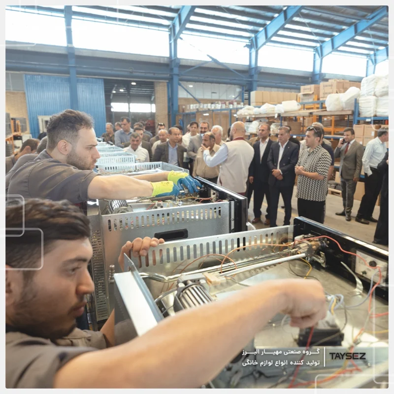 خرید بازدید نمایندگان فروش جنوب کشور از کارخانه تایسز، اردیبهشت ماه 1404 | تایسز