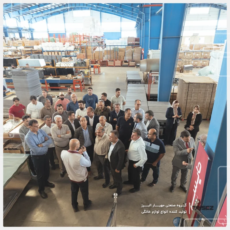 خرید بازدید نمایندگان فروش جنوب کشور از کارخانه تایسز، اردیبهشت ماه 1404 | تایسز