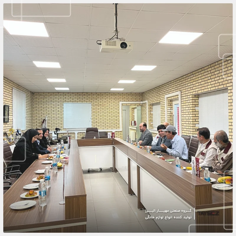 خرید بازدید مدیرکل محترم سازمان استاندارد استان قزوین از کارخانه تایسز، خرداد ماه 1404 | تایسز