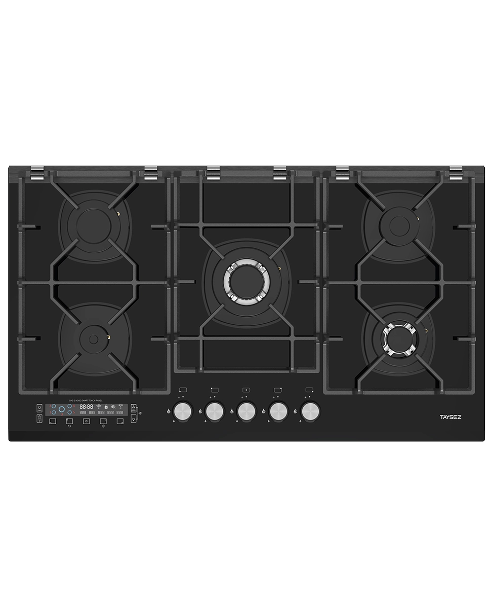 گاز رومیزی شیشه ای TG-1303 با طراحی مدرن و سرشعله SABAF ایتالیا